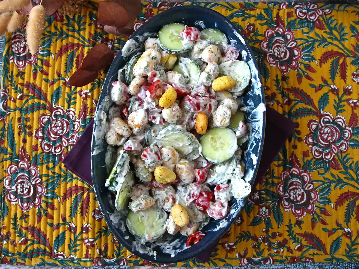 Salade de gnocchi crispy, ultra tendance, gourmande et équilibrée parfaite pour lété! - photo 5