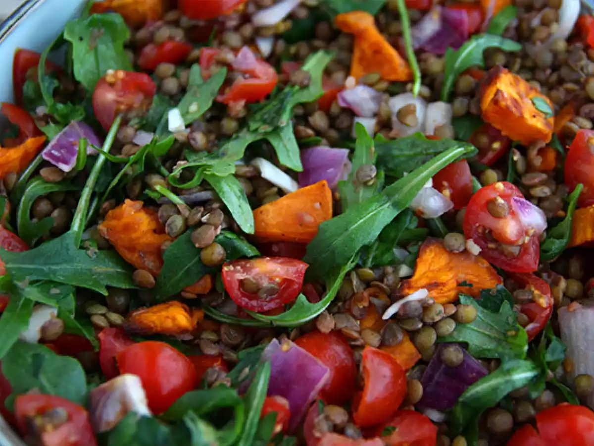 Salade de lentilles et patates douces - photo 3