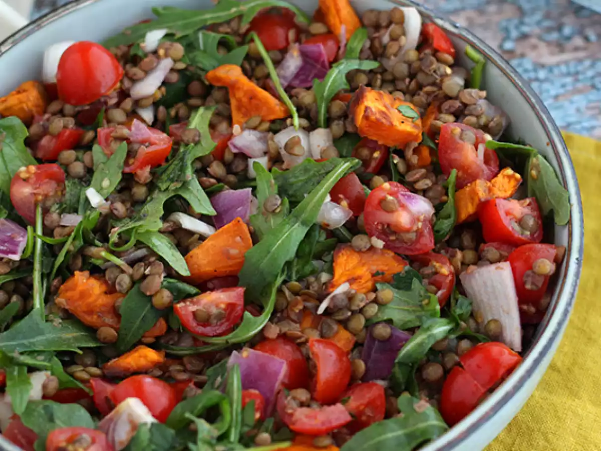 Salade de lentilles et patates douces - photo 4