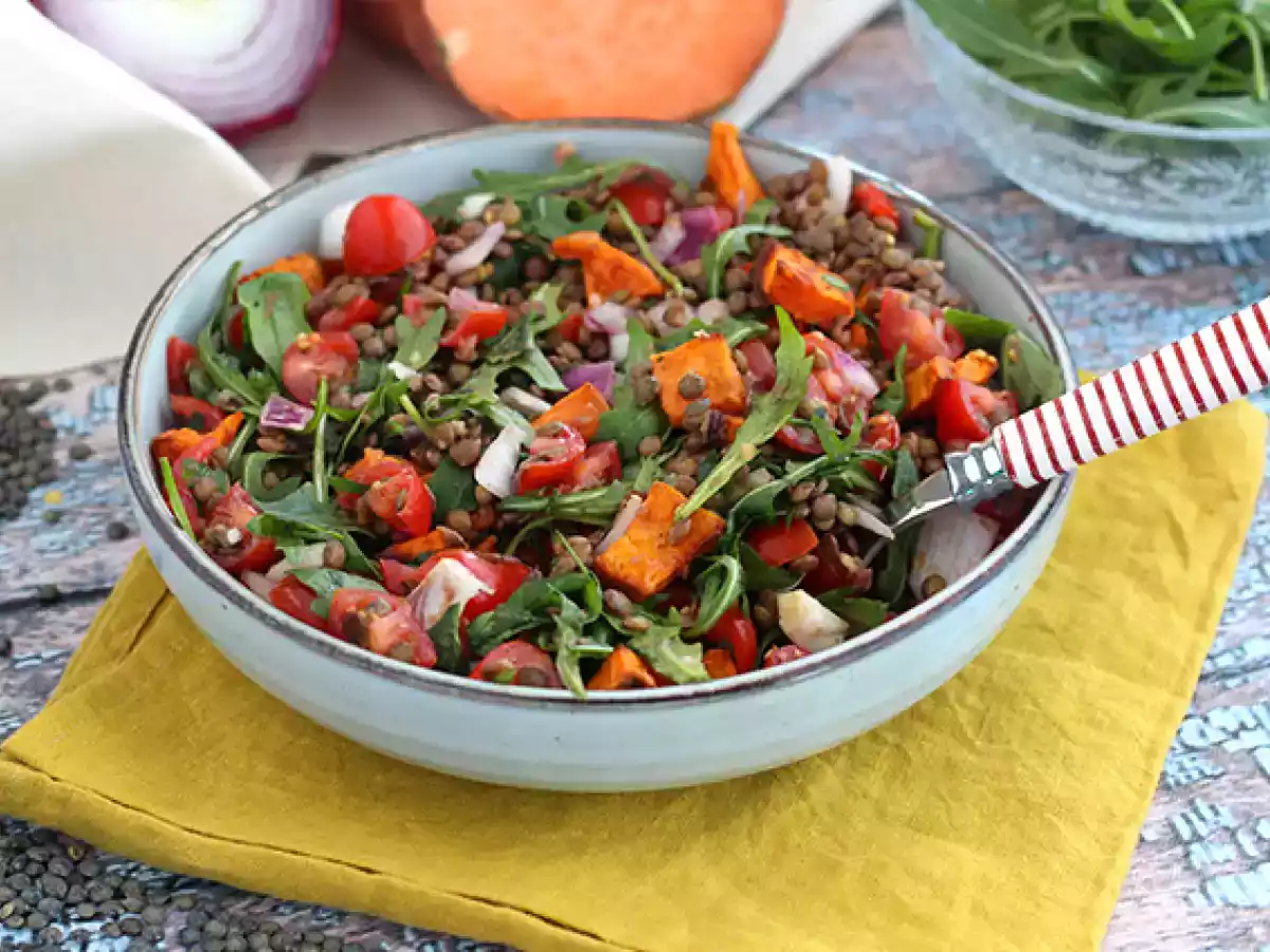Salade de lentilles et patates douces - photo 5