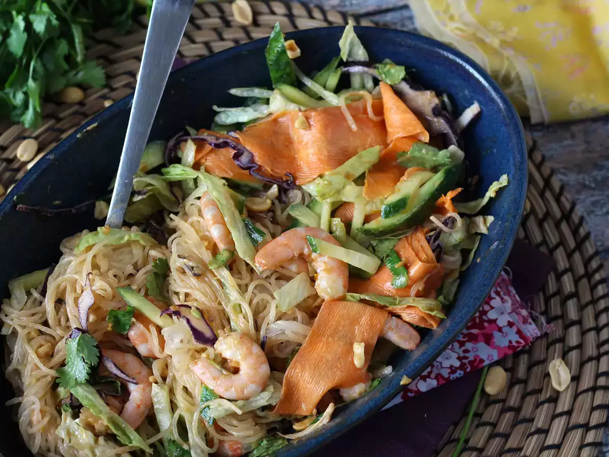 Salade façon rouleau de printemps et sa sauce relevée à la cacahuète - photo 9