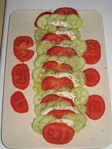 Salade Tomate Concombre Mozzarella Recette Ptitchef