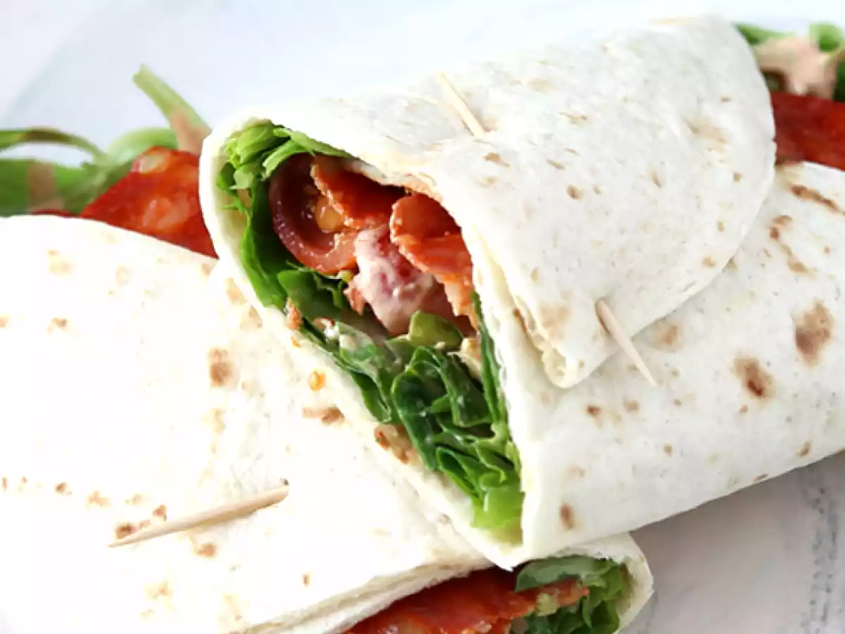 Sandwich wrap au chorizo, avocat et tomates - photo 3