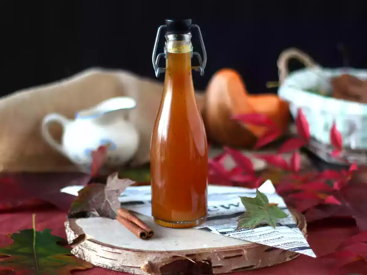 Sirop de citrouille maison, parfait pour vos boissons d'automne/hiver