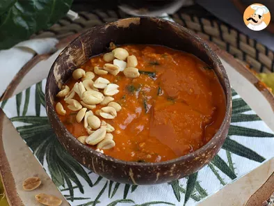 Soupe africaine: tomate, cacahuète et blettes - African Peanut soup, photo 1