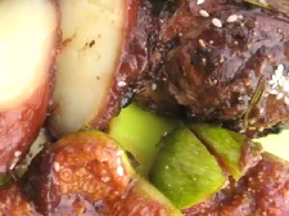 Souris d'agneau laquée aux figues - photo 2