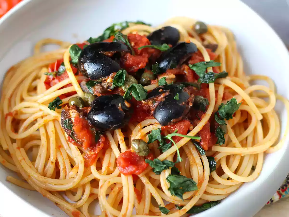 Spaghetti alla puttanesca votre nouveau plat de pâtes préféré ! - photo 4