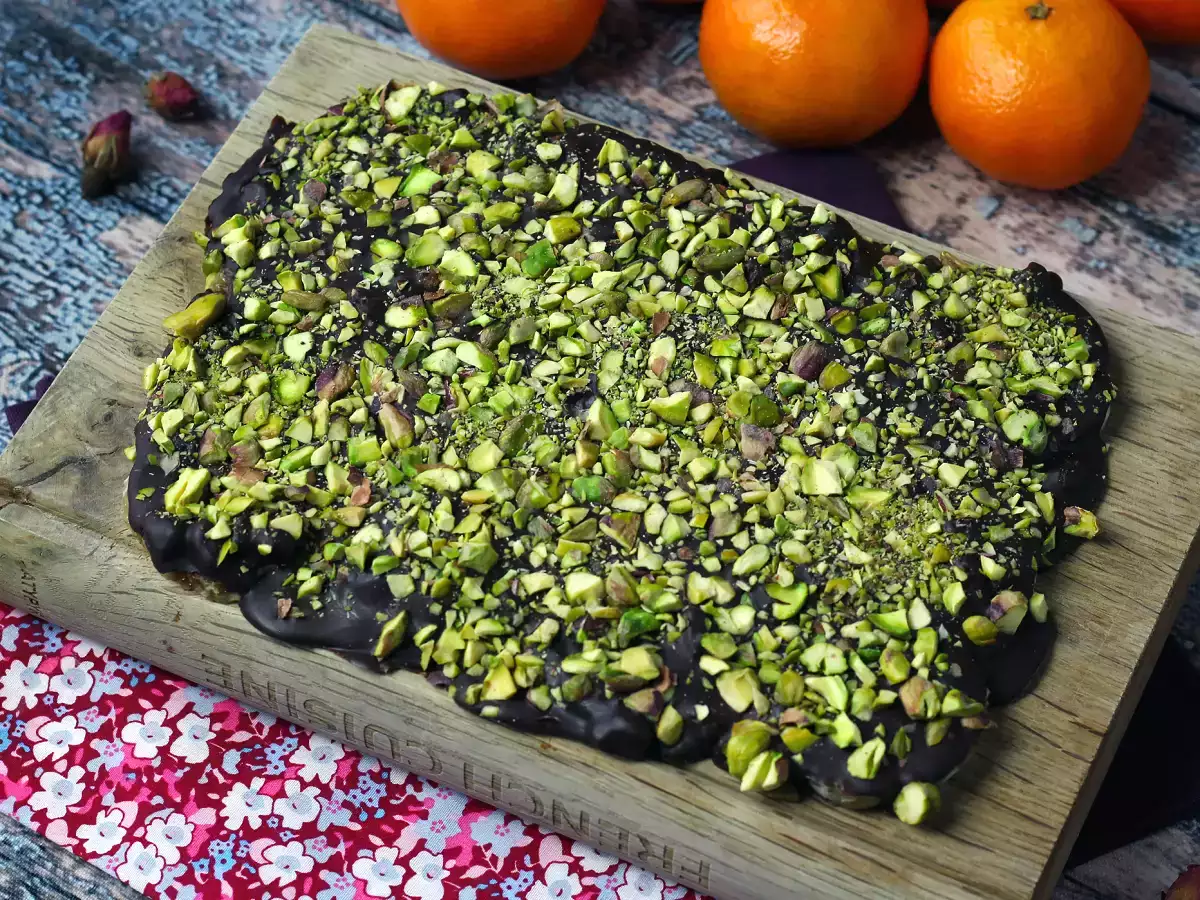 Tablette chocolat pistache et mandarine, la douceur parfaite pour l'hiver! - photo 3