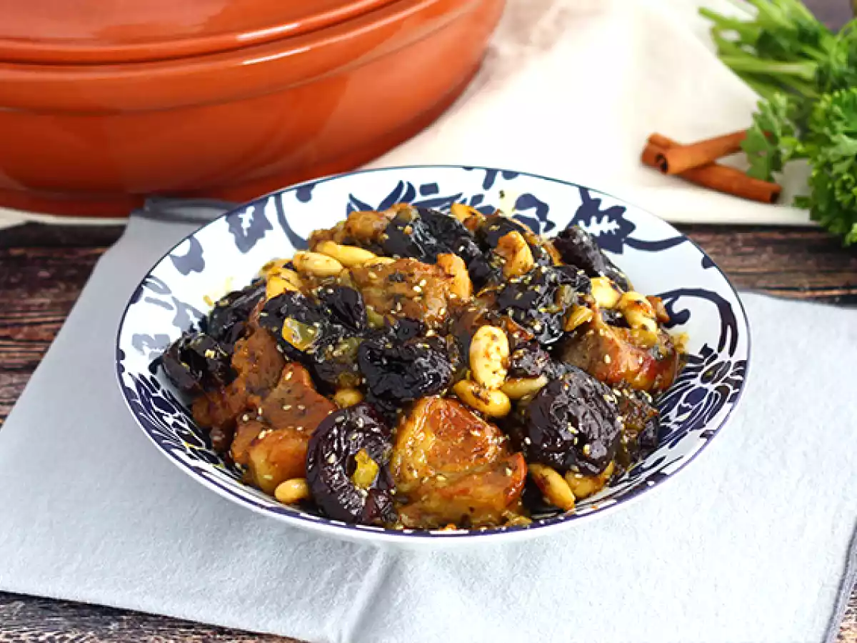 Tajine d'agneau aux pruneaux (étapes et vidéo)