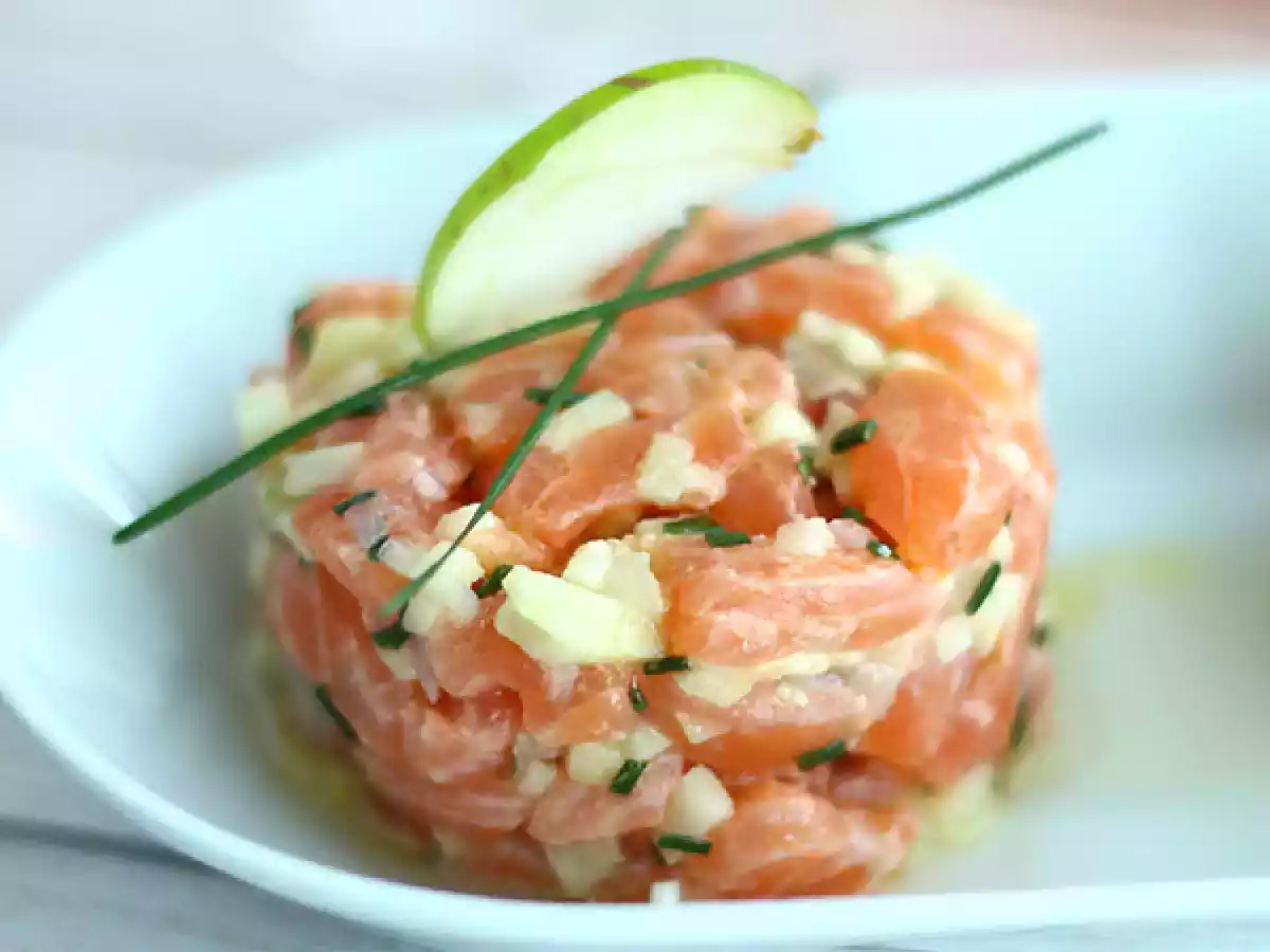 Tartare bien frais au saumon et pomme verte - photo 2
