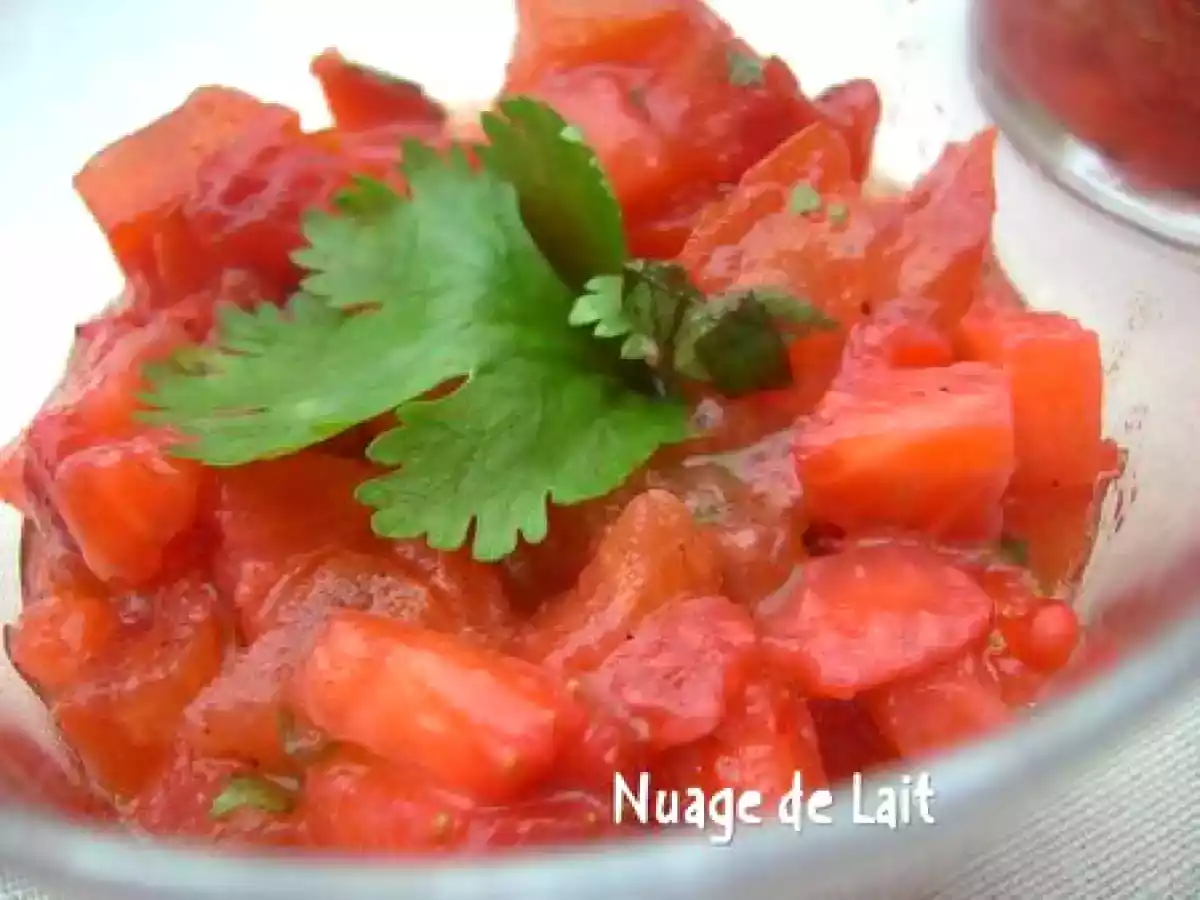 Tartare Fraises/Tomates à la Coriandre - photo 2