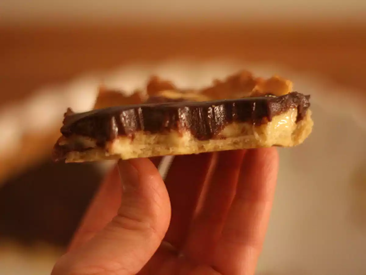 Tarte aux bananes enrobées de rhum & ganache au chocolat - photo 3