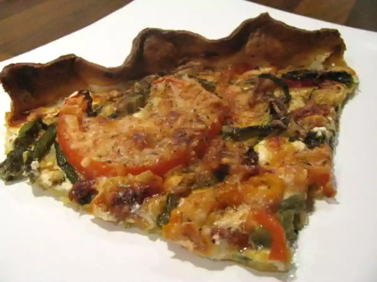 Tarte aux légumes grillés et chèvre
