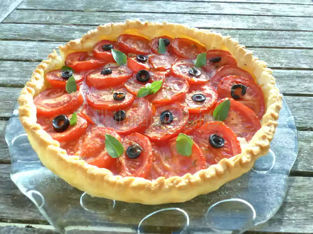 Tarte feuilletée à la tomate, comté et moutarde à l'ancienne - photo 2