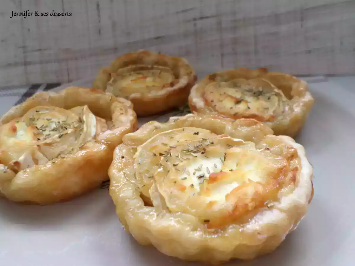 Tartelettes au fromage de chèvre, miel et romarin - photo 3