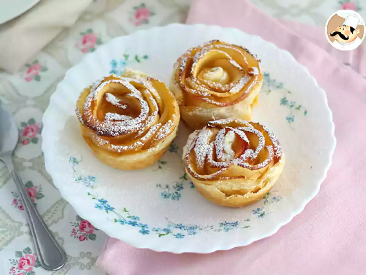 Tartelettes fleurs aux pommes
