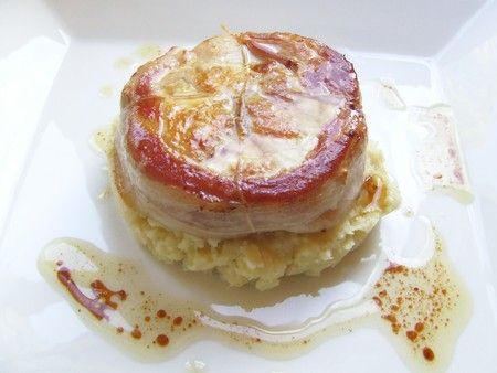 Tournedos de poulet purée de légumes anciens topinambour panais