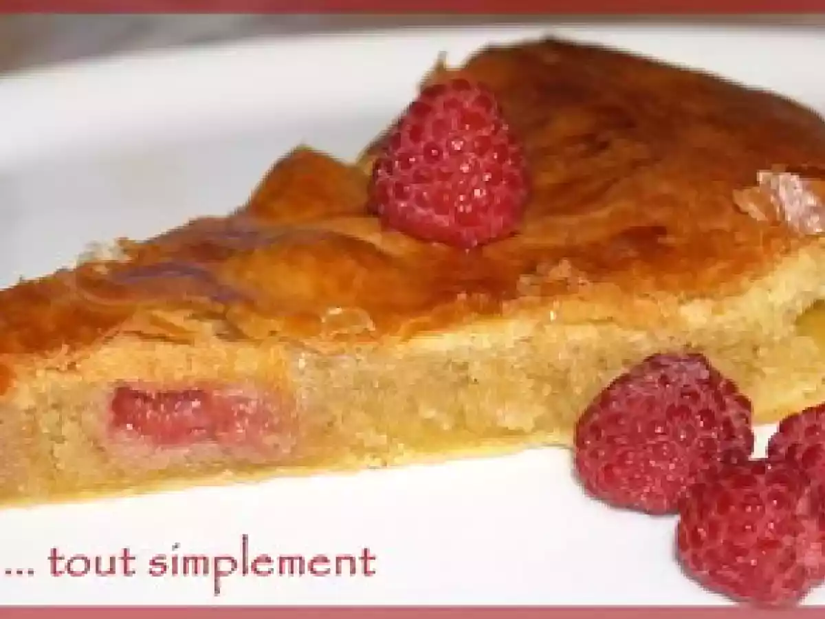 Une deuxième Galette des Rois, cette fois : Amandes - Framboises - Chocolat Blanc