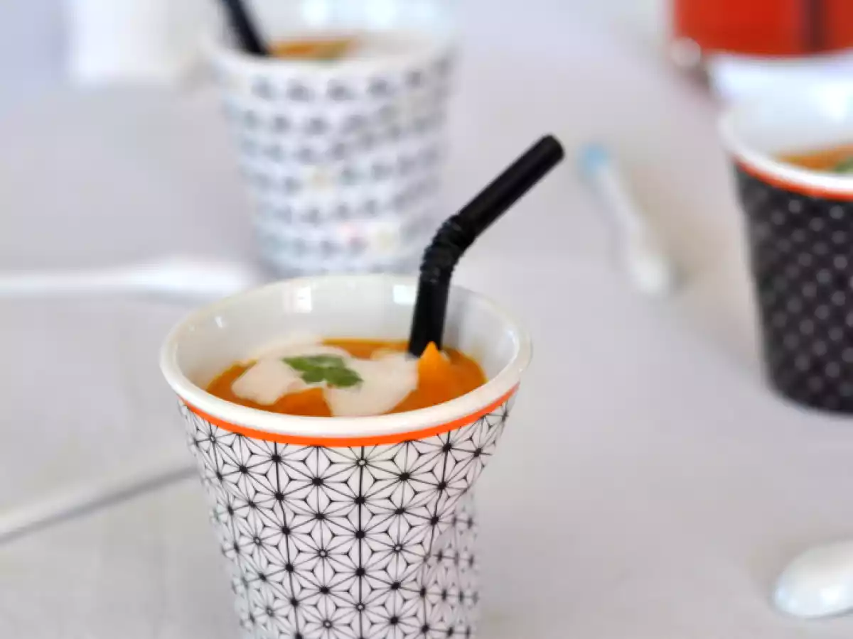 Velouté de patate douce créole