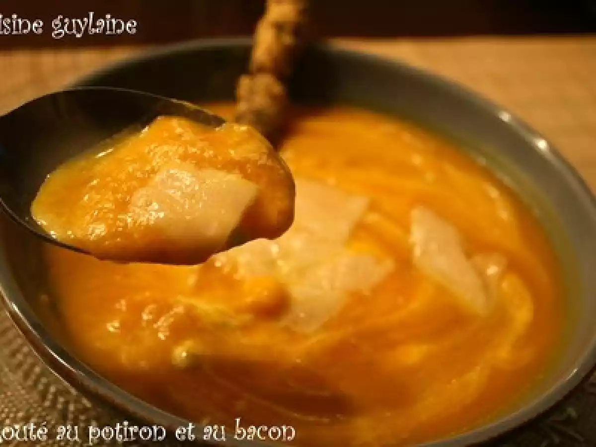 Velouté de potiron et carottes des sables au bacon - photo 2