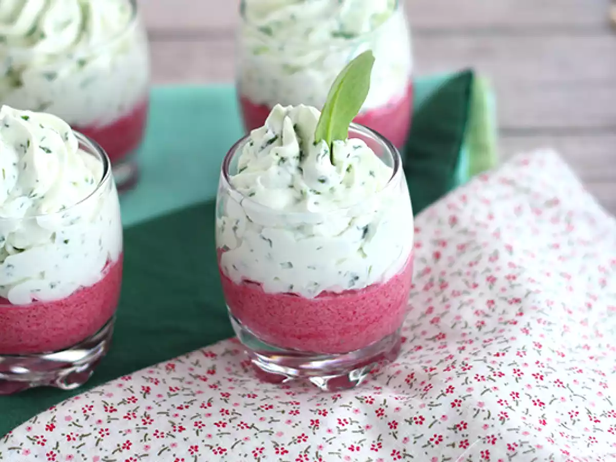 Verrines à la betterave et mousse de roquette - photo 2