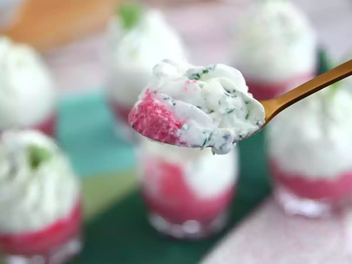 Verrines à la betterave et mousse de roquette - photo 4