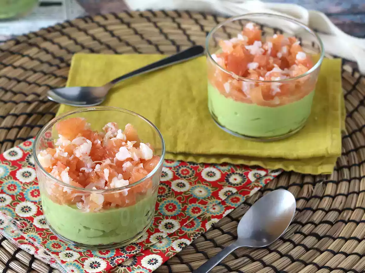 Verrines avocat, crevettes, pamplemousse hyper fraîches! - photo 3