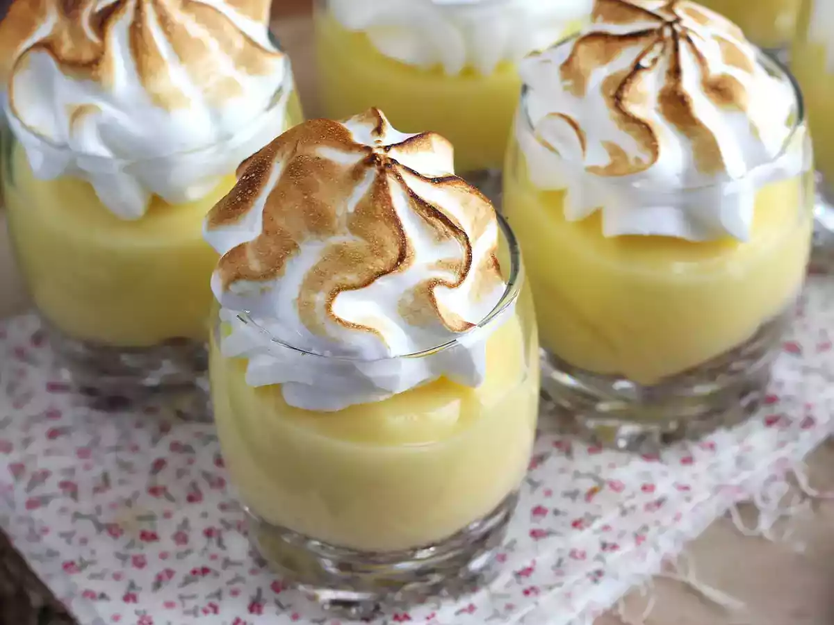 Verrines tarte au citron meringuée