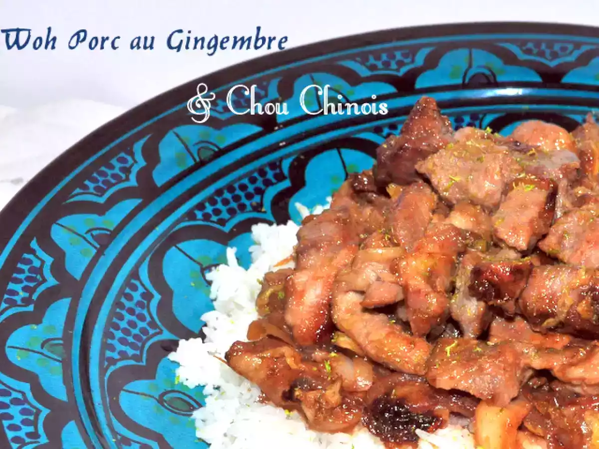 Wok Porc au gingembre & Chou chinois