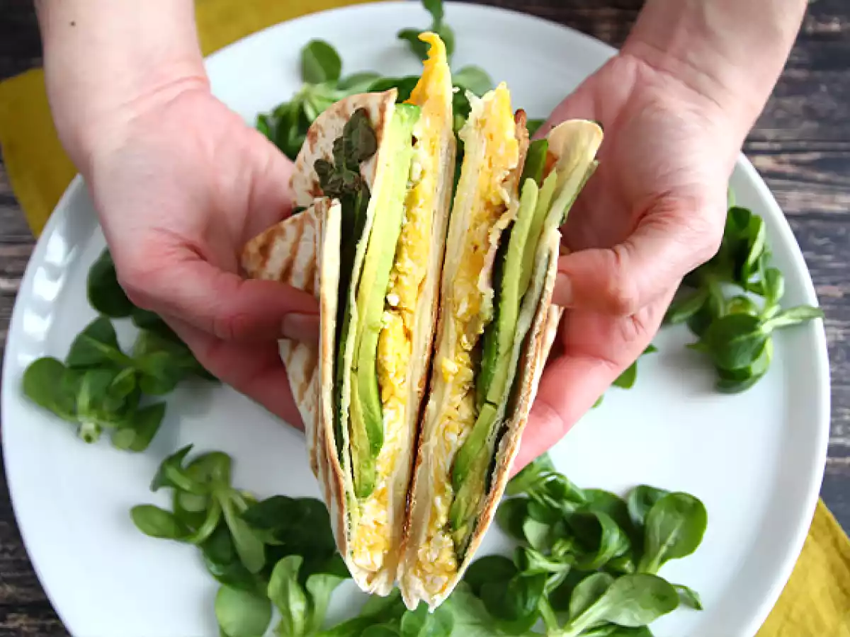 Wrap grillé façon brunch - Tortilla Wrap Hack
