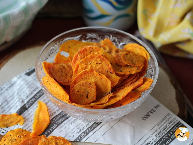 1. Chips de patates douces au micro-ondes