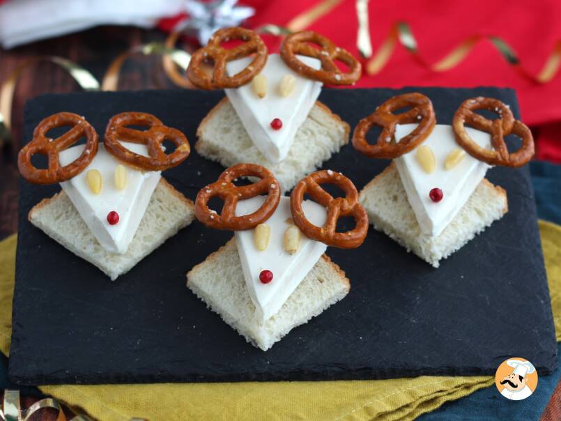 Toast de Noël rennes au fromage