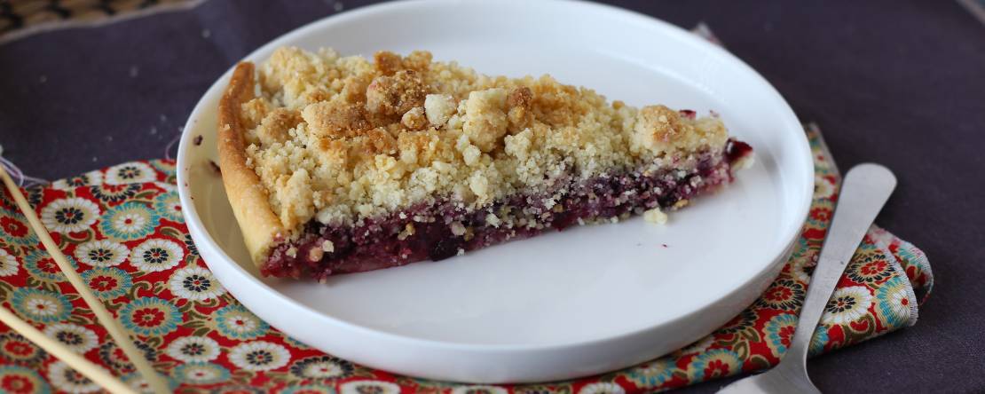 Tarte crumble express aux fruits rouges