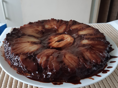 Gateau Renverse Poire Chocolat Recette Ptitchef