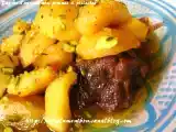 Recette Tagine d'agneau mquali aux pommes et pistaches