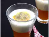 Recette Mousse au chocolat blanc et gelée aux fruits de la passion