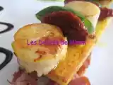 Recette Noix de saint-jacques sur lit de polenta et de lard fumé