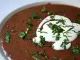 Recette Soupe de haricots noirs, crème au cumin grillé
