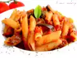 Recette Penne à la sauce tomate aux aubergines
