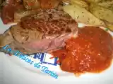 Recette Côte de boeuf marinée, sauce salsa épicée