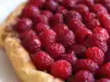 Recette Tarte au chocolat et aux framboises