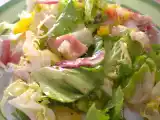Recette Salade de jambon de pays au st nectaire gratiné