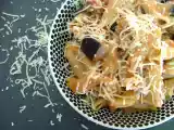 Recette Penne rigate aux aubergines, d'après jamie oliver