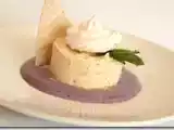 Recette Parfait au touron et crème anglaise à la myrtille