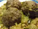 Recette Boulettes de boeuf aux courgettes et brocciu, risotto de boulgou