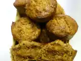 Recette Muffins végétaliens aux bananes, carottes, noix et coco.