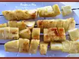 Recette Brochettes d'ananas caramélise au citron vert cuites au barbecue
