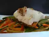 Recette Pavé de julienne, wok asiatique de légumes