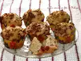 Recette Muffins aux framboises avec croustillant à la cannelle