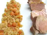 Recette Filet mignon au nectar de mangue, faux risotto aux jeunes carottes et cardamome